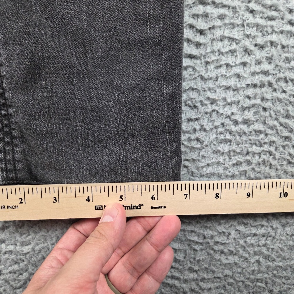 Diesel Thavar Jeans Mens 33x32 (36x26) Gray Black Slim Skinny Made‎ USA - Picture 7 of 13